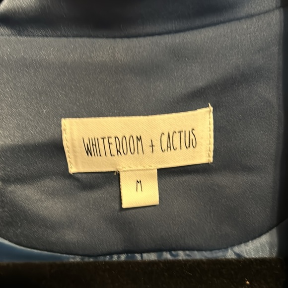 NWT White room & Cactus blue pant suit-crop jacket and wide leg pant - Picture 4 of 8